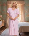 Raspberry Freesia 100% Cotton Plus Size Nightdress