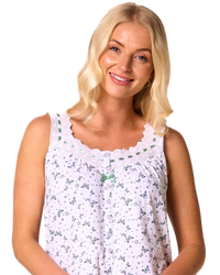 100% Cotton Jersey Strappy Nightdress