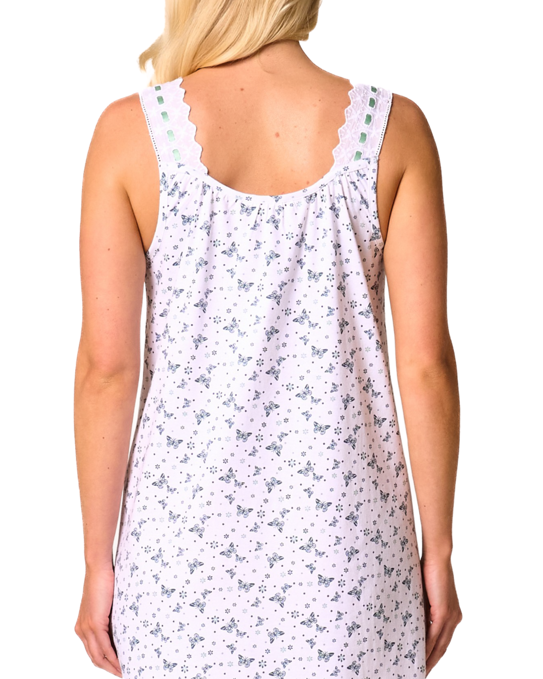 100% Cotton Jersey Strappy Nightdress