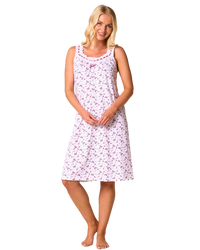 100% Cotton Jersey Strappy Nightdress