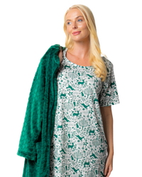Women's 100% Cotton Pack of 2 Forest Nightshirts