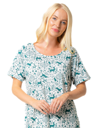 Women's 100% Cotton Pack of 2 Forest Nightshirts