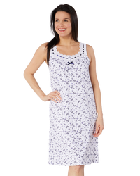 100% Cotton Jersey Strappy Nightdress