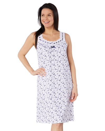100% Cotton Jersey Strappy Nightdress
