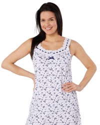 100% Cotton Jersey Strappy Nightdress