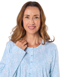 Summer Meadow 45" Long Sleeve Nightdress