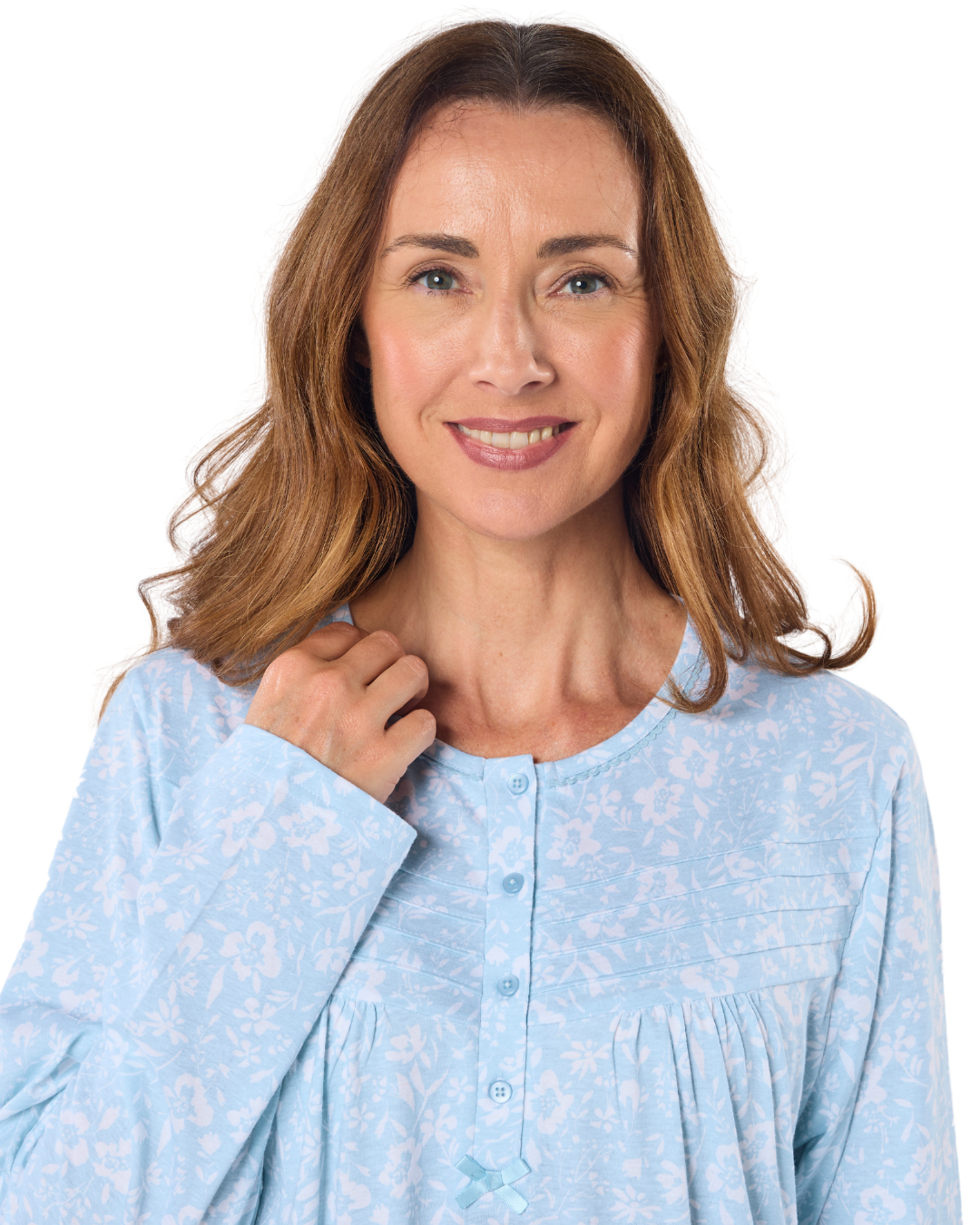 Summer Meadow 45" Long Sleeve Nightdress