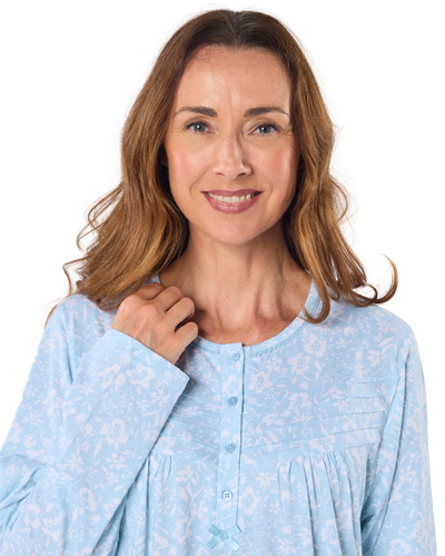 Summer Meadow 45" Long Sleeve Nightdress