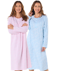 Summer Meadow 45" Long Sleeve Nightdress