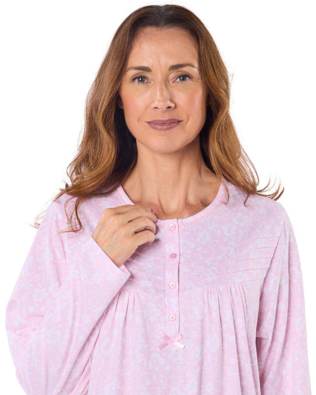 Summer Meadow 45" Long Sleeve Nightdress