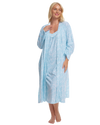 Women's Summer Meadow Print 100% Cotton Jersey Lightweight Wrap Dressing Gown with Pockets