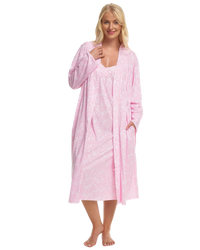 Summer Meadow Print 100% Cotton Jersey Strappy Nightdress