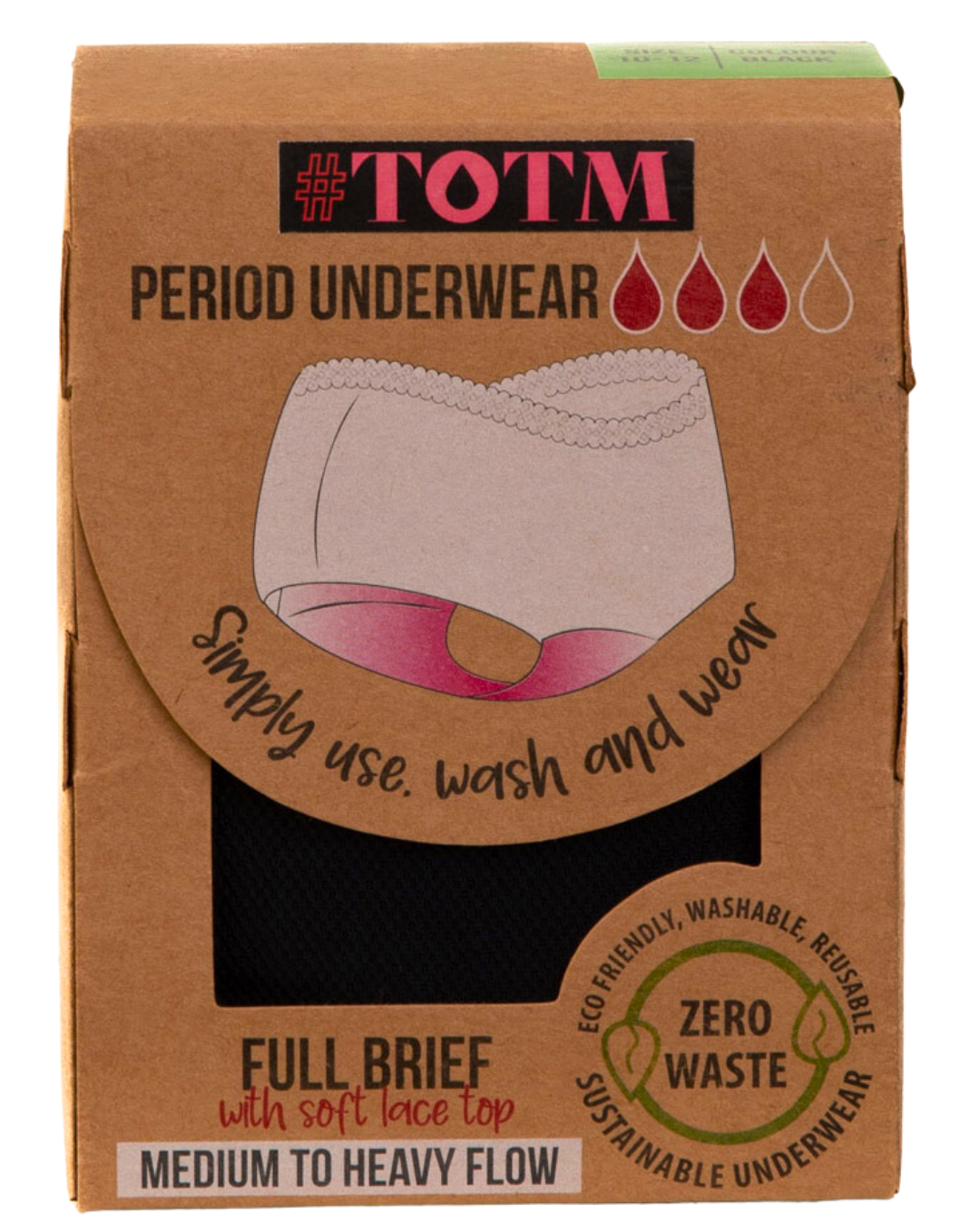 TOTM Full Brief Style Period Pant