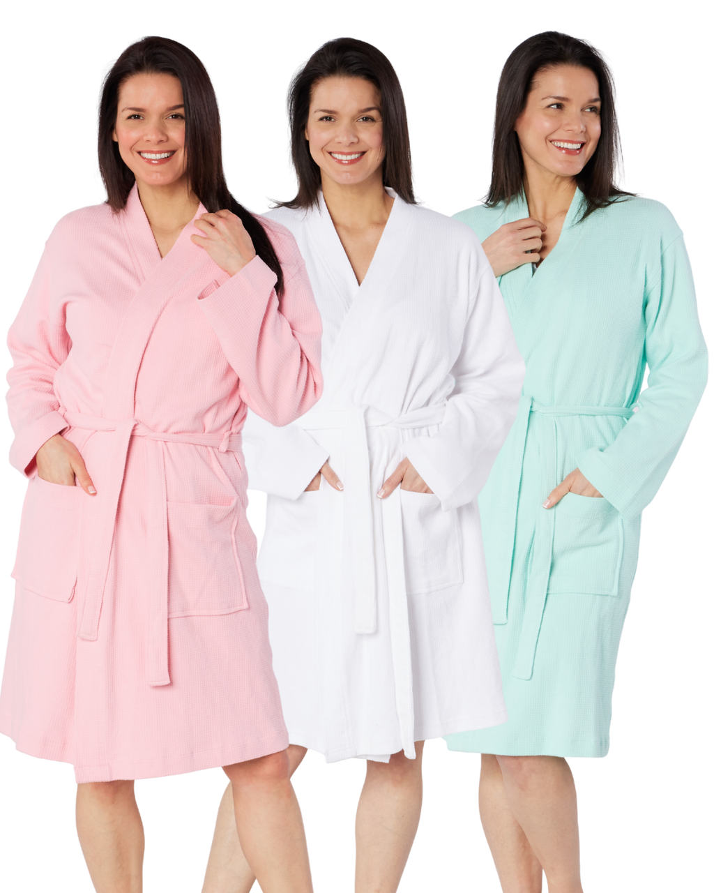 100% Cotton Waffle Wrap Robe – Suzy & Me Collection