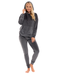 Luxury Soft Velour Hooded Lounge Pyjamas