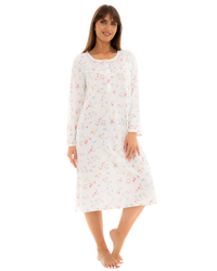 Birds and Butterfly 100% Cotton Long Sleeve Nightdress