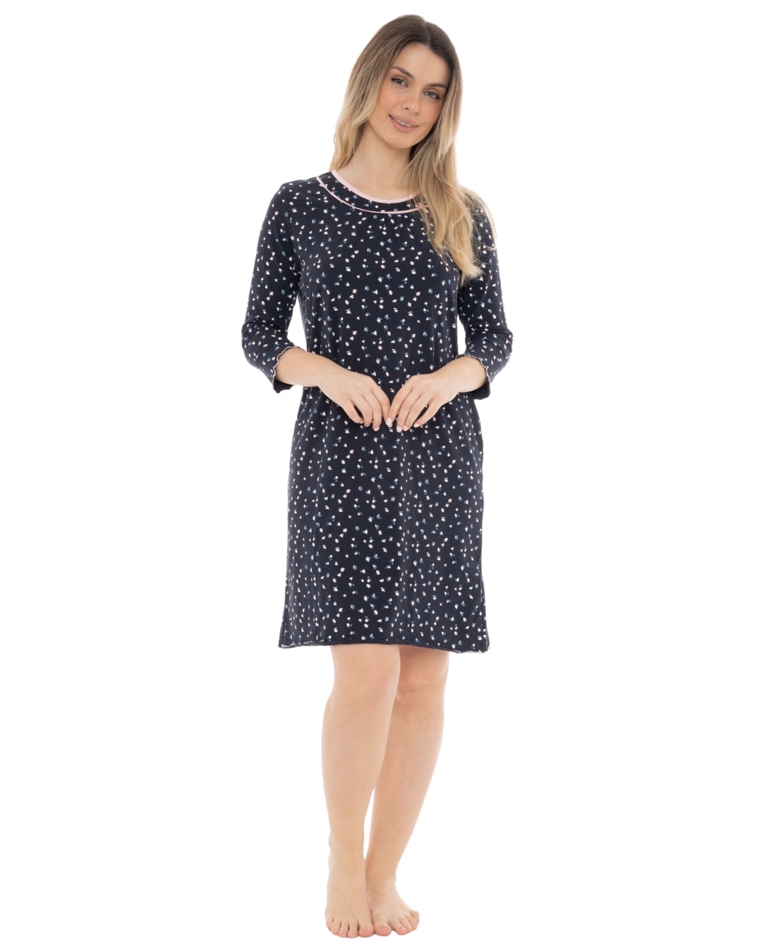 Ditsy Floral 3/4 Sleeve Nightshirt