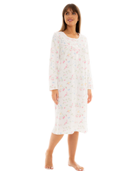 Birds and Butterfly 100% Cotton Long Sleeve Nightdress
