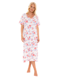 Pink Rose 100% Cotton Plus Size Nightdress