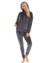 Luxury Soft Velour Hooded Lounge Pyjamas