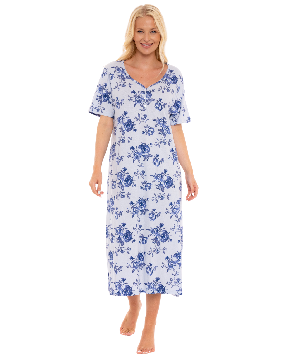 Blue Rose 100% Cotton Plus Size Nightdress