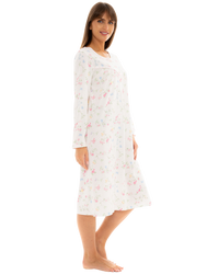 Birds and Butterfly 100% Cotton Long Sleeve Nightdress