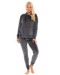Luxury Soft Velour Hooded Lounge Pyjamas