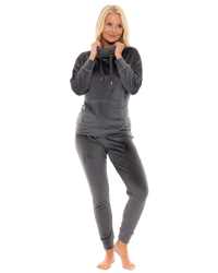Luxury Soft Velour Cowl Neck Lounge Pyjamas
