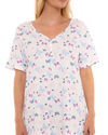 Lilac Butterfly 100% Cotton Plus Size Nightdress