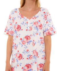 Pink Rose 100% Cotton Plus Size Nightdress