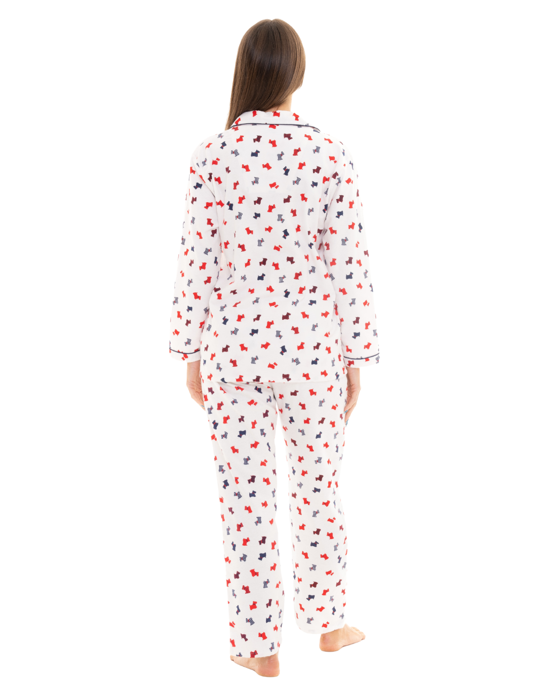 Scottie Dog 100% Brushed Cotton Winceyette Pyjamas