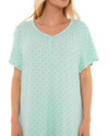 Luxury Soft Touch Longer Length Jersey Spot Nightdress up to Larger Sizes
