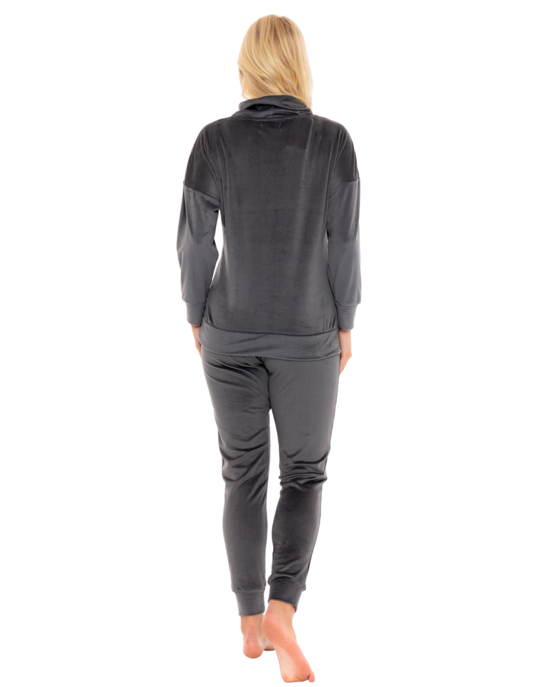 Luxury Soft Velour Cowl Neck Lounge Pyjamas