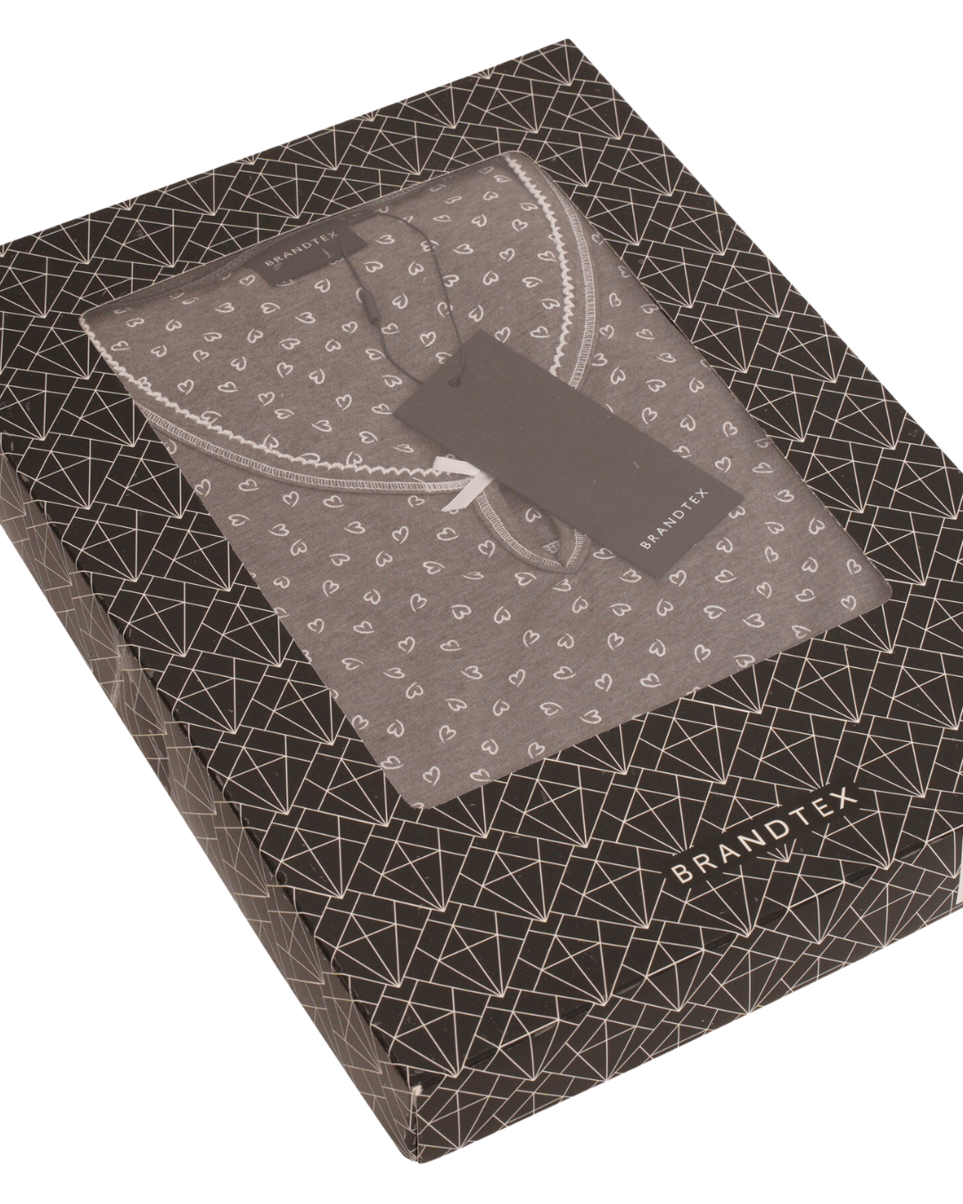 Charcoal Heart Print Pyjama