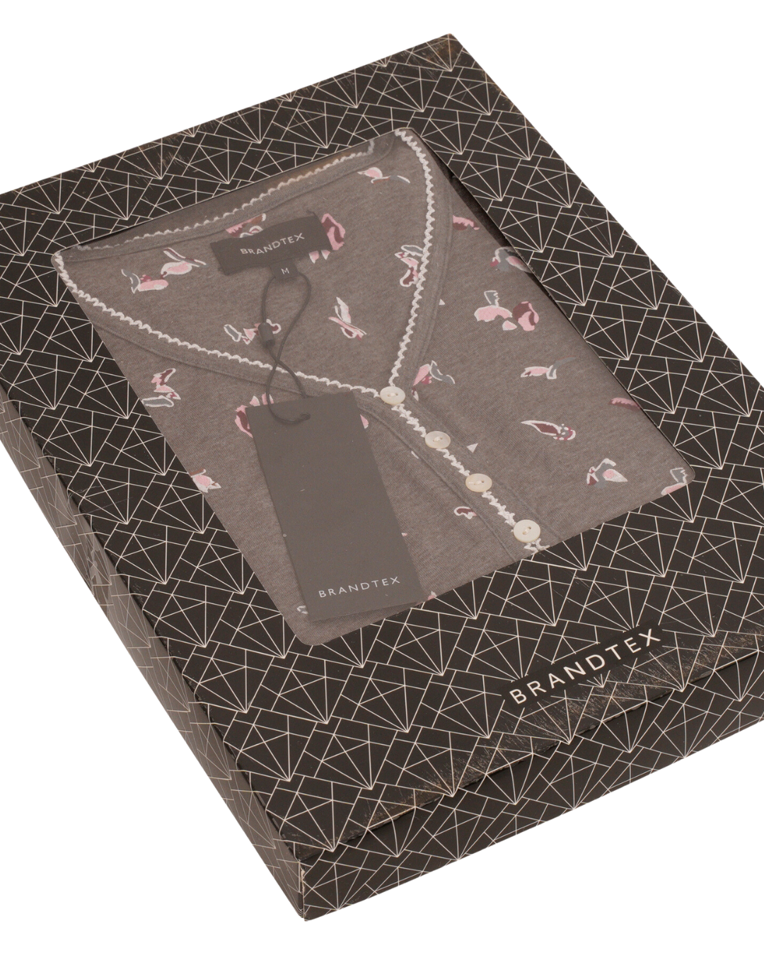 Grey Bird Print Pyjama