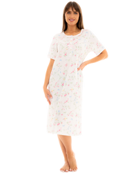 Birds and Butterfly 100% Cotton Short Sleeve Nightdress