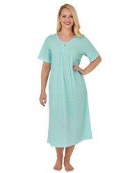 Heart Geo Print Jersey Nightdress