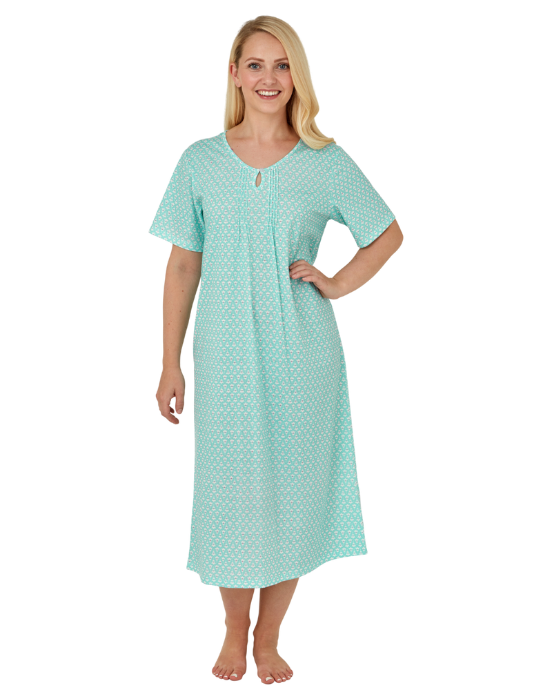 Heart Geo Print Jersey Nightdress