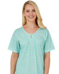 Heart Geo Print Jersey Nightdress