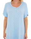 Luxury Soft Touch Longer Length Jersey Spot Nightdress up to Larger Sizes
