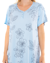 Long Plus Size Luxury Soft Touch Jersey Floral Nightshirt