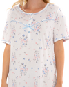 Moonlight Floral 100% Cotton Short Sleeve Nightdress