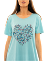 Women's 100% Cotton Pack of 2 Duck Egg Butterfly Nightshirts