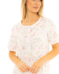 Birds and Butterfly 100% Cotton Short Sleeve Nightdress