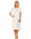 Moonlight Floral 100% Cotton Short Sleeve Nightdress