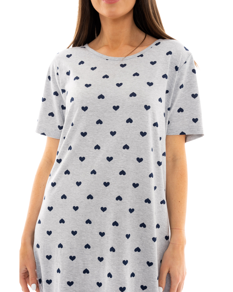 Women's 100% Cotton Pack of 2 Duck Egg Butterfly Nightshirts