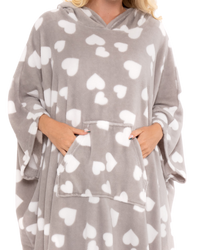 Luxury Fleece Oversized Lounger Poncho / Blanket