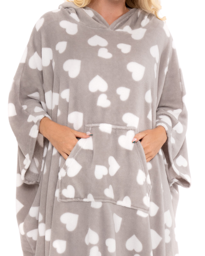 Luxury Fleece Oversized Lounger Poncho / Blanket