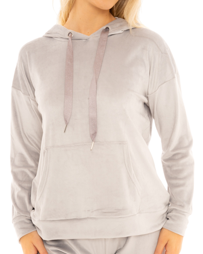 Luxury Soft Velour Hooded Lounge Pyjamas