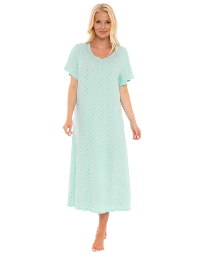 Charcoal Dot Luxury Soft Touch Jersey Nightdress